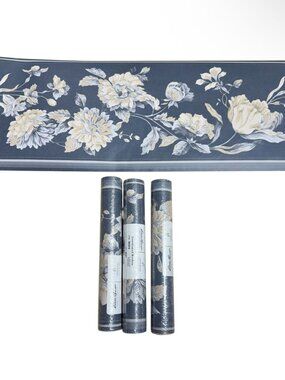 Vintage Wallpaper Border Floral Eddie Bauer French Cottage Imperial 3 Rolls NEW